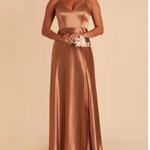 Jay Bird Grey Dress in Rust